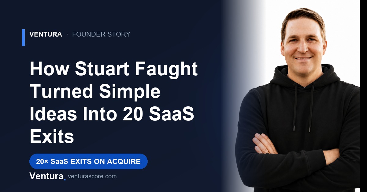 How Stuart Faught Turned Simple Ideas Into 20 SaaS Exits